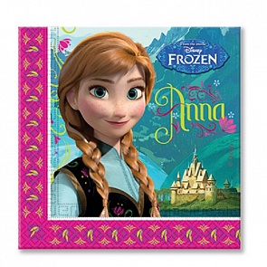 Набор из 20 салфеток серии Холодное сердце, 33 см. (Procos, 1502-1672)